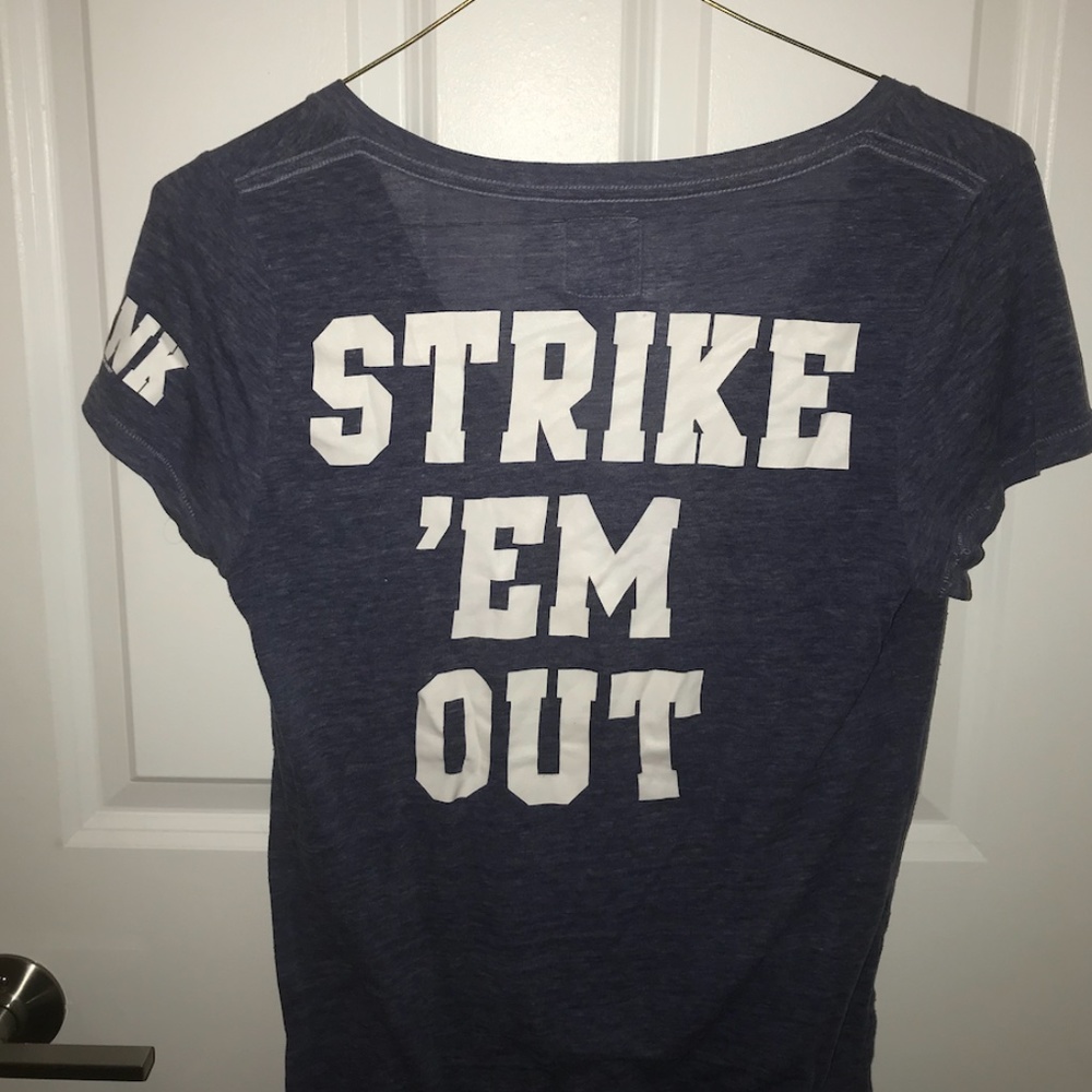 Pink NY Yankees Strike 'Em Out Tee